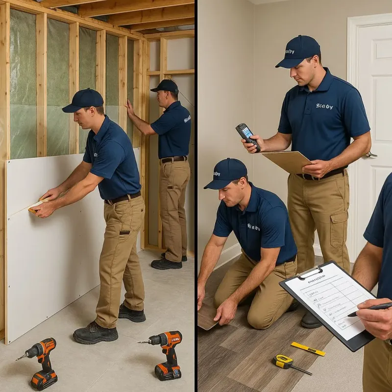 Repairs and Reconstruction process in Spooner, WI